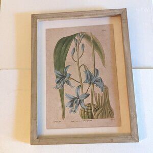 NWT Blue Floral Botanical Farmhouse Vintage Home Wall Decor Michaels Ashland NEW